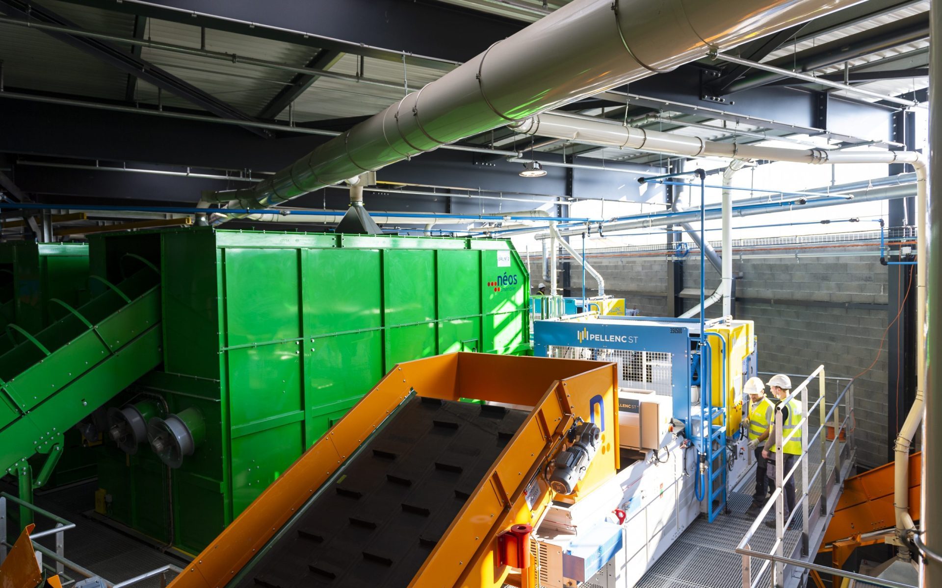 NEOS ENSEMBLIER -photographie du centre de tri du SYTRAD pour NEOS SOLUTIONS ENSEMBLIER . A Portes Les Valence le 23 septembre 2021 - Photo Gilles BERTRAND